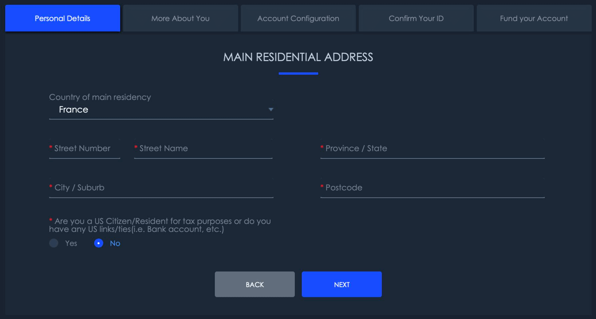 vantage fx ovnitrade residential address