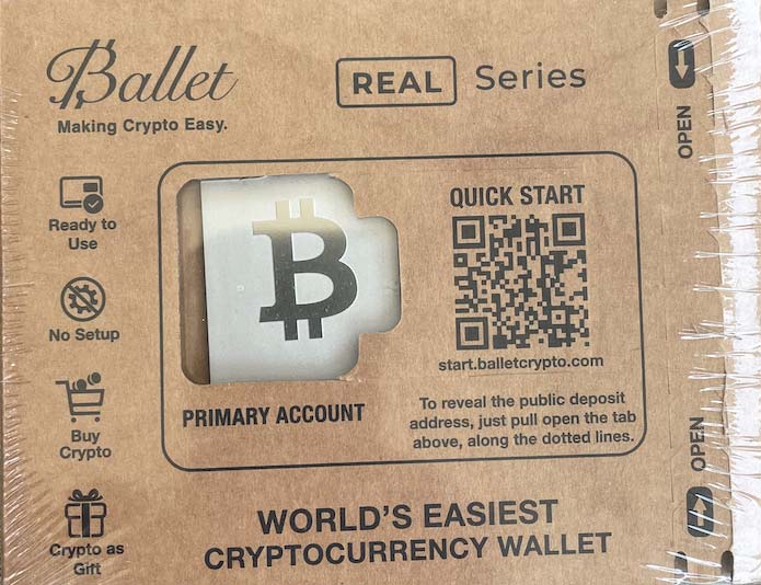 recevoir sa carte ballet crypto