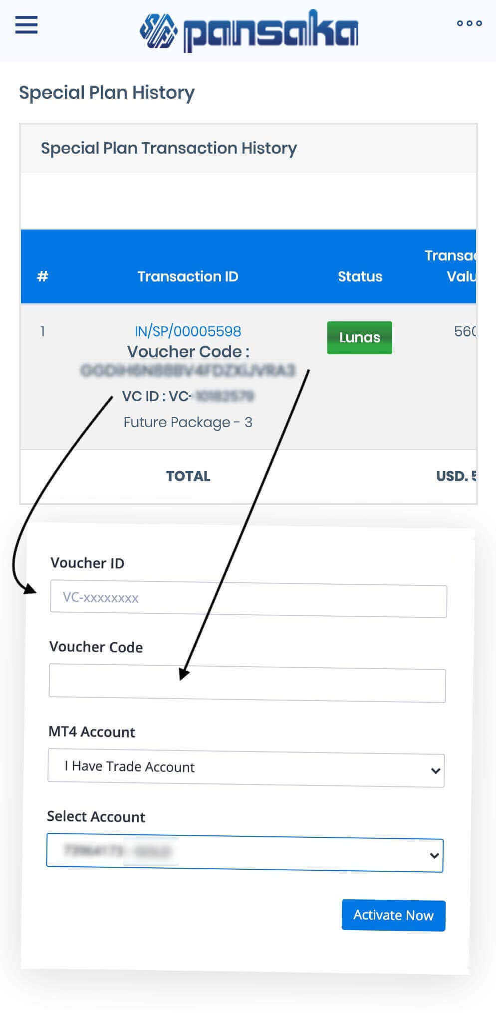 voucher licence pansaka pantheratrade auto trade crypto